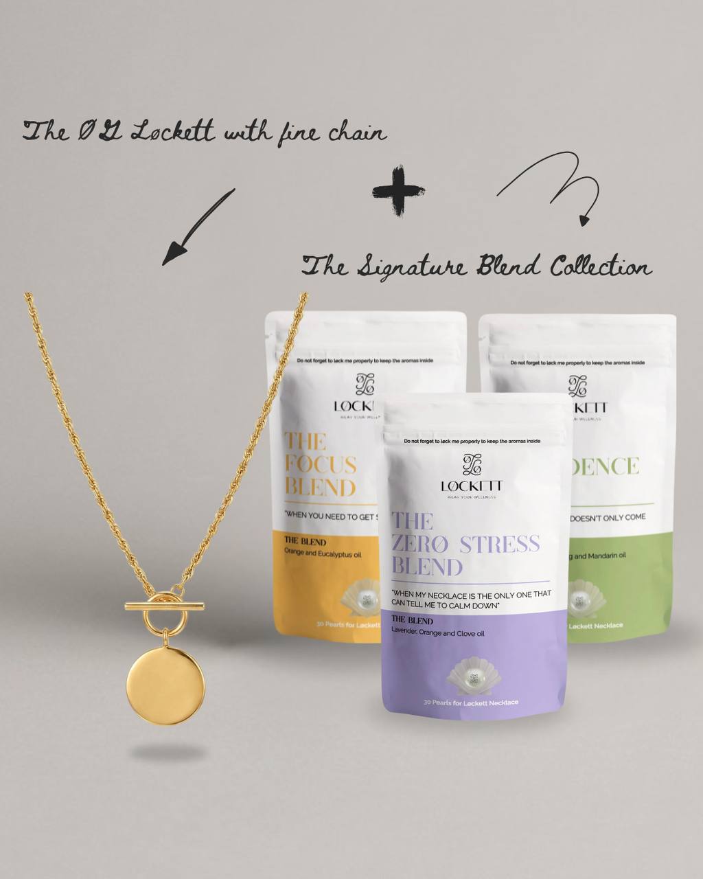 The Complete Wellness Set including the OG Løckett with fine chain